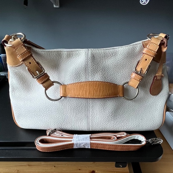 Dooney & Bourke Bags Dooney And Bourke White And Brown Leather